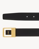 la 66 buckle belt in lacquered leather - Image 2